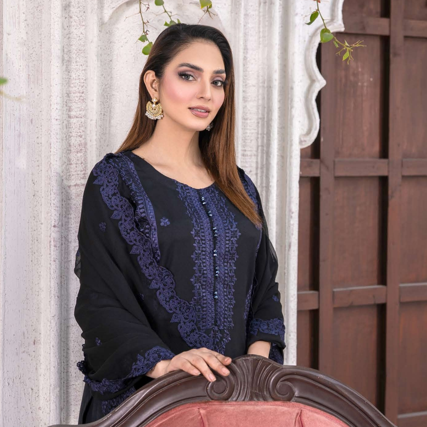 UMRZ-53 "Asim Jofa LUX " Embroidered Dhanak Collection By Rangz