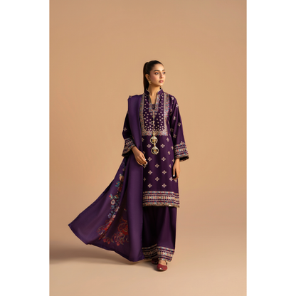 RA-25 Embroidered Dhanak Collection by Raniya.h