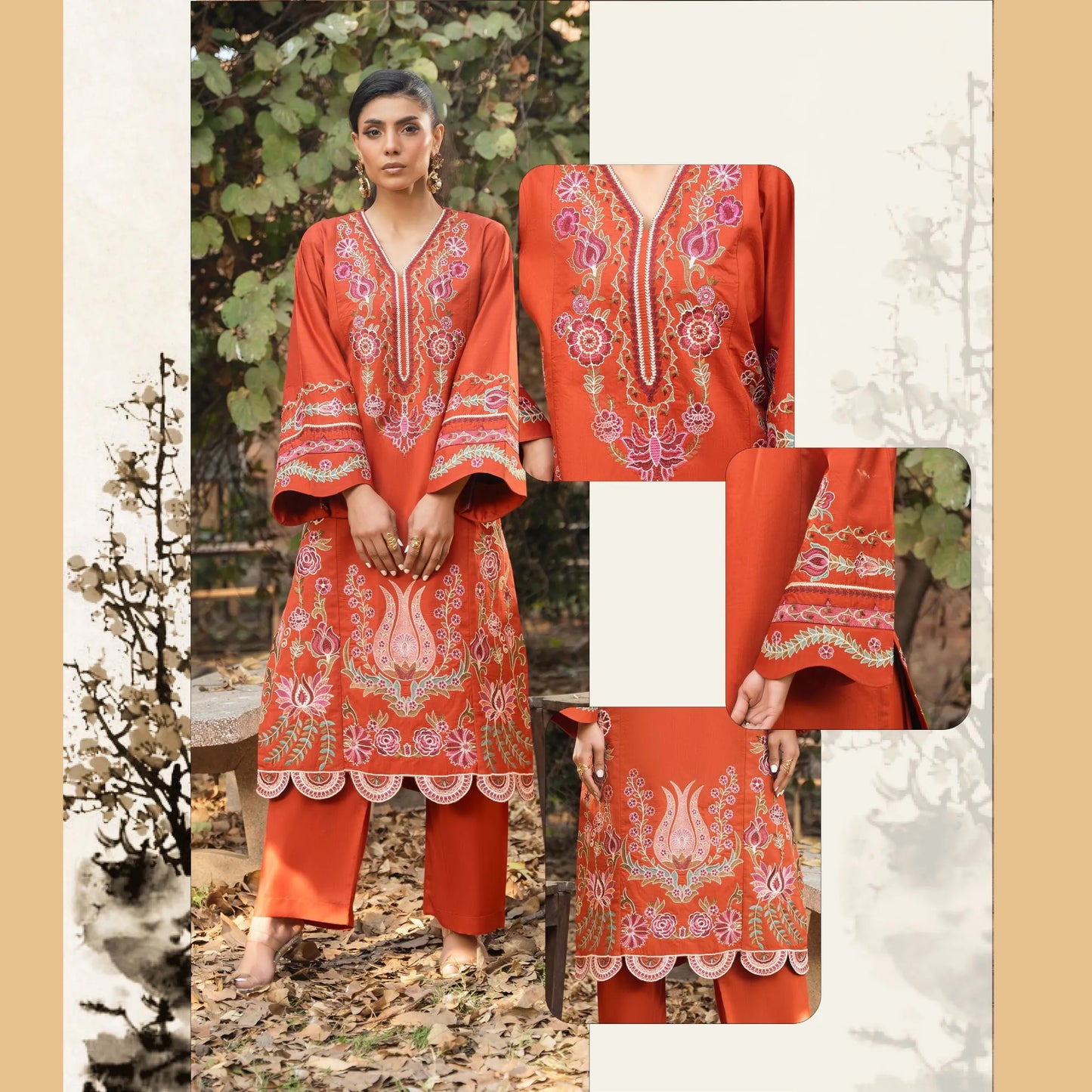UTT-17 Eid Glow by Traditional Thread Viscose 2 Pc Collection