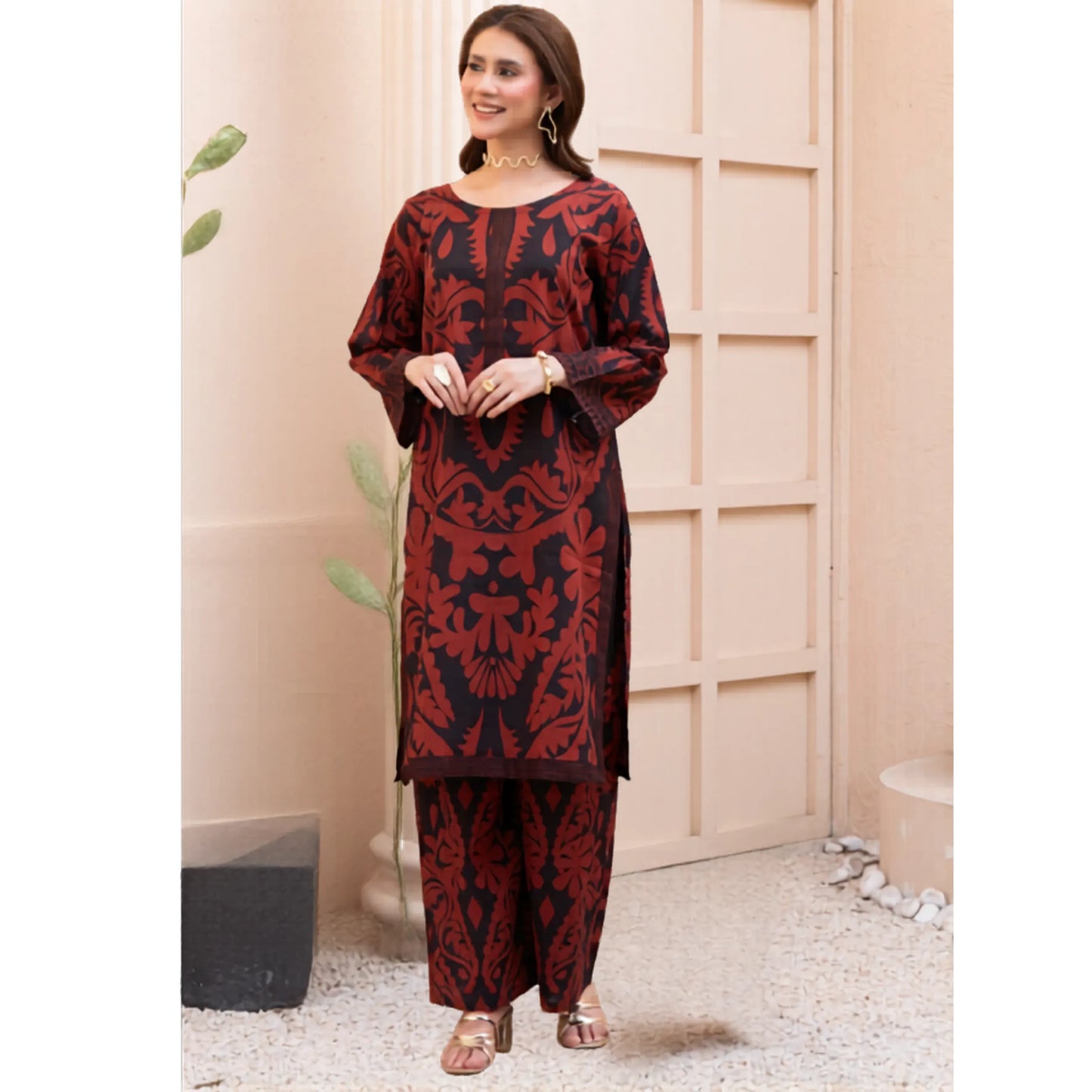 UMRZ-59 Printed Lawn Co-Ords set Collection by Rangz | Ready to Wear Pakistani Asian clothes