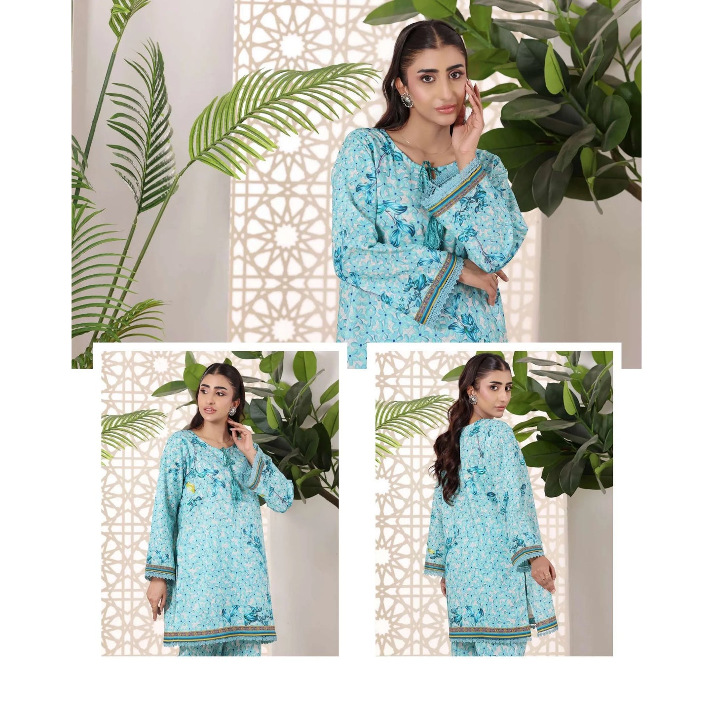 USN-19 Daily Pret Vol'8 Printed Lawn Co-Ords Set by Saphron Casual Co Ord Set Pakistani