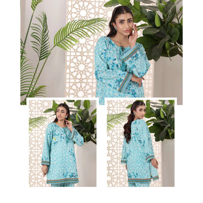 USN-19 Daily Pret Vol'8 Printed Lawn Co-Ords Set by Saphron Casual Co Ord Set Pakistani