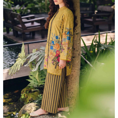 USN-20 Printed Lawn 2 Piece Co-Ord Set for Women | Soft Summer Casual Wear by Saphron