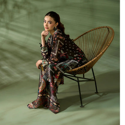 UAL-05 Printed Silk Kaftan Style Co-Ord Set Loose fit Casual Wear | Ethnic wear | ALLY'S