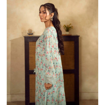 UGL-01 Printed Lawn Kaftan 2 Piece Set by Guzel