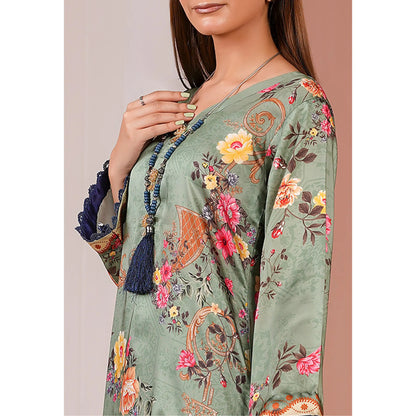 UA-312 Printed Shamooz Silk Printed Kaftan Style Co-Ord Set| Umnaa