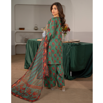 RA-14 3 Pc Embroidered printed Lawn Collection | Raniya.h |