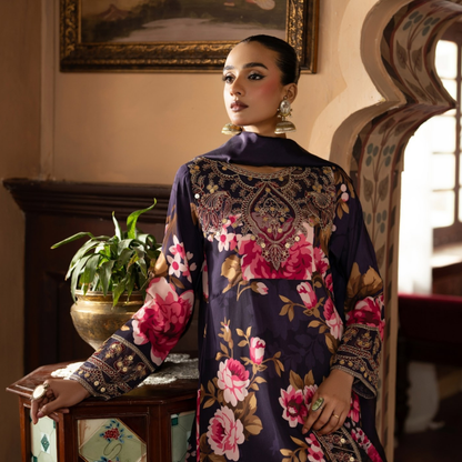 Luxury Embroidered Printed Cotton Silk Collection | Ready to Esra | Esra fashion