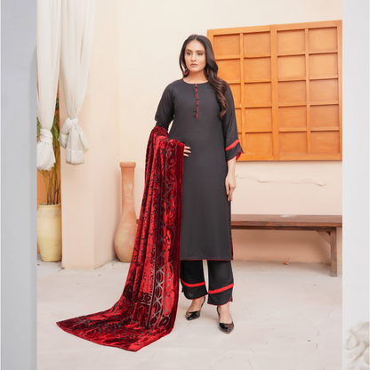 UMS-54 "Venus" by Simrans Palachi Shawl Linen Shalwar kammez Winter Collection