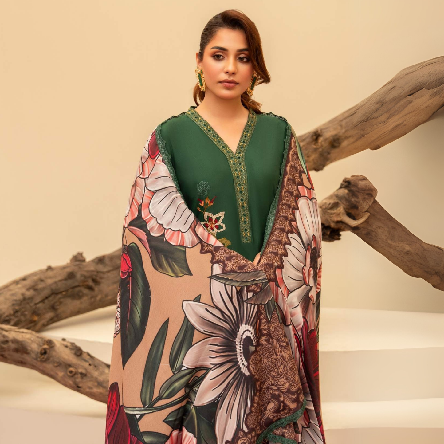 3 Pc Ready to Wear Embroidered Collection | Karma Collection | UMKC01001