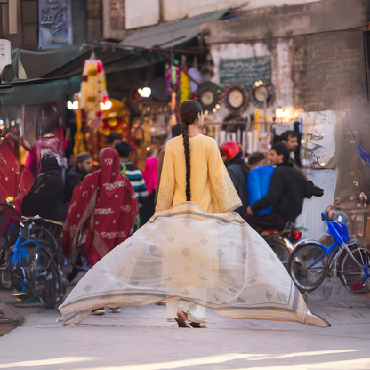 UCA-15 3 Pc Embroidered Cambric Cotton Ready to Wear Eid Collection by Casuallite