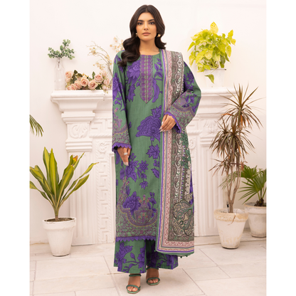 3 Pc Luxury Khaddar Ready to Wear Embroidered Printed Collection by Simrans