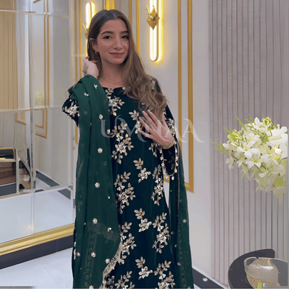 UA-43  Luxury Embroidered Handwork Velvet Collection UMNAA