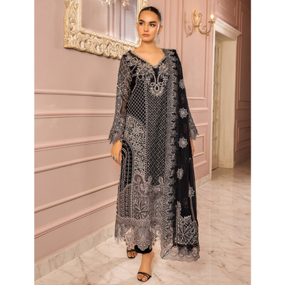 UTT-03 Embroidered Luxury Chiffon 3 Pc Pakistani Dress | Ready to wear | Traditional Thread