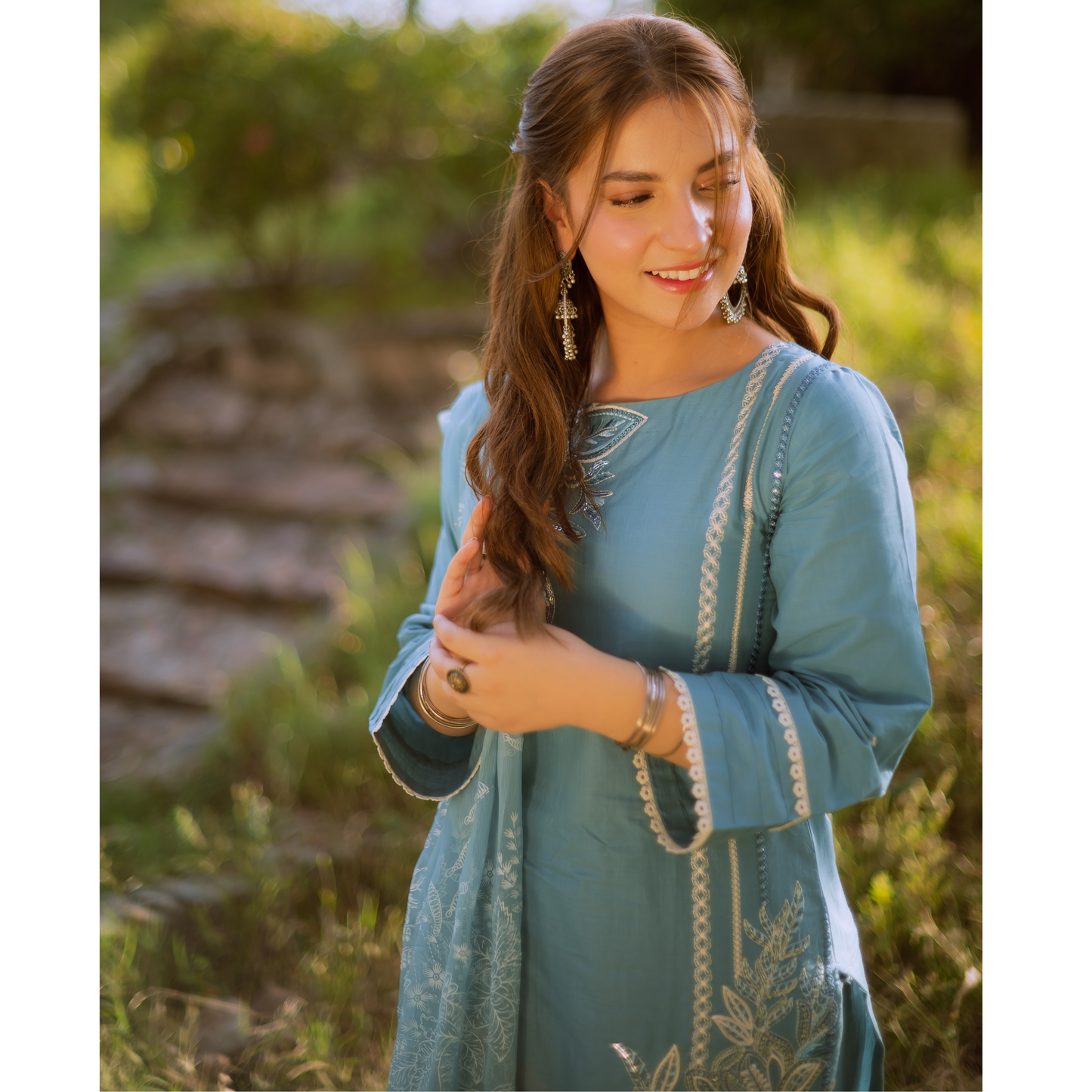 UA-120 Embroidered khaddar 3 Pc Collection | Ready to Wear | Umnaa