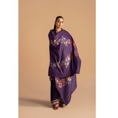 RA-25 Embroidered Dhanak Collection by Raniya.h