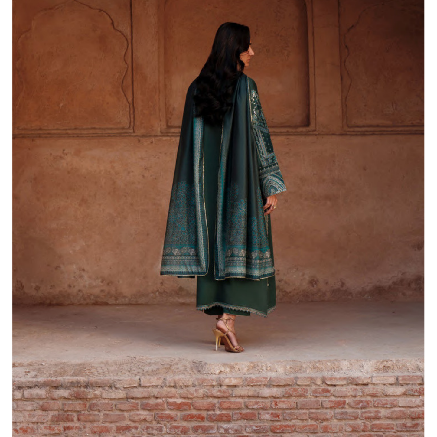 UCA-34 "ISHQIA" Festive Drop Embroidered Viscose Collection by Casuallite