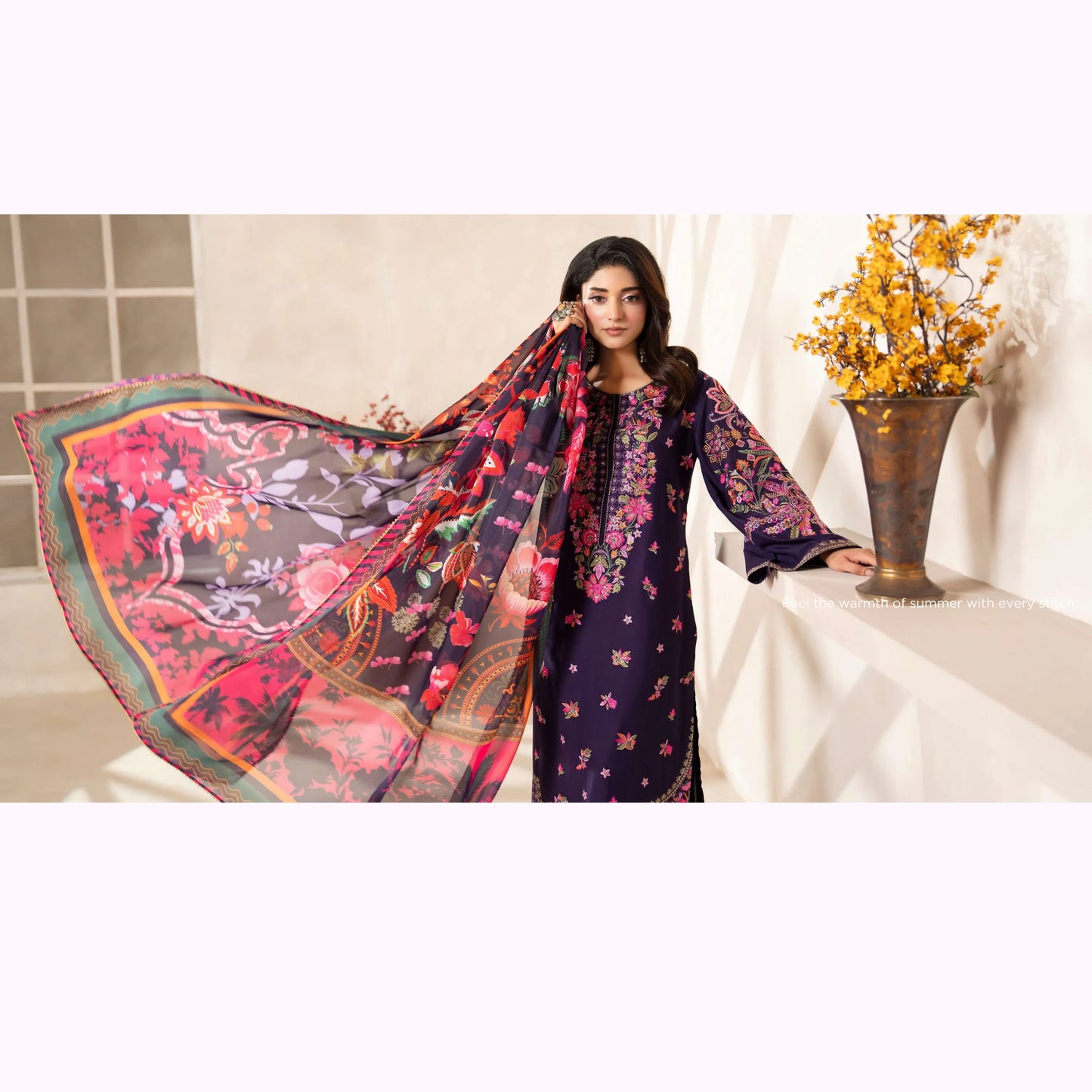 KC-1562 "Ferisha" Embroidered Festive Collection by Karma Collection