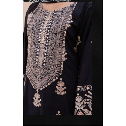 UA-179 Embroidered Linen Festive Collection by Umnaa