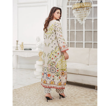 UMS-59 "Attire" Lawn Kaftan Style Co-Ords Set by Simrans