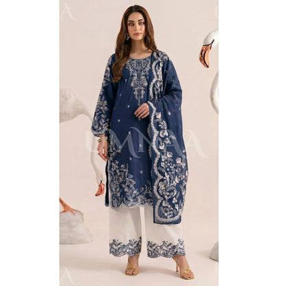 UA-190 Embroidered Cotton Collection 3 Piece | Ready to Wear | Asian clothes