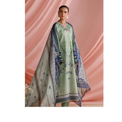 UE-02 "Printed Essential" by Esra Fashion Summer Printed Lawn 3 Piece Collection | Pakistani Asian Clothes
