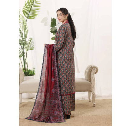 USN-22 Embroidered Chikankari Lawn 3 Piece Summer Collection by saphron | Ready to Wear Pakistani Asian Eastern wear