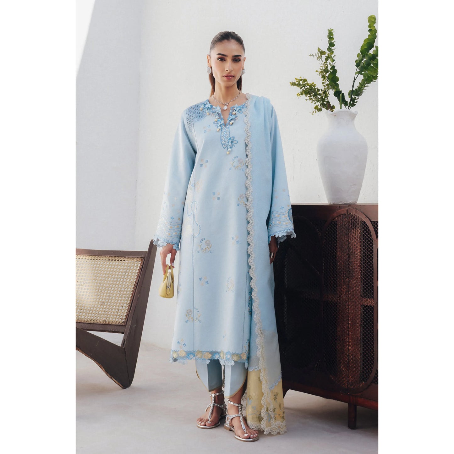 UQR-01 Qalamkar Basic Pret 26" Summer Collection | Ready to Wear Asian clothes