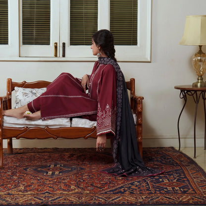 UCA-47 "Sakoon" Embroidered Cambric 3 Pc Collection | Casuallite