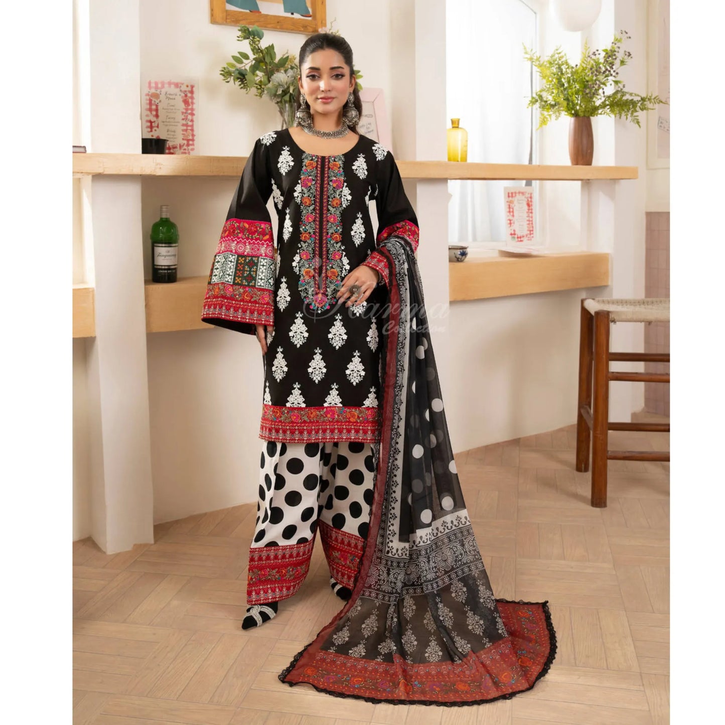 "Flora" Embroidered Lawn 3 Pc Collection | Karma Collection