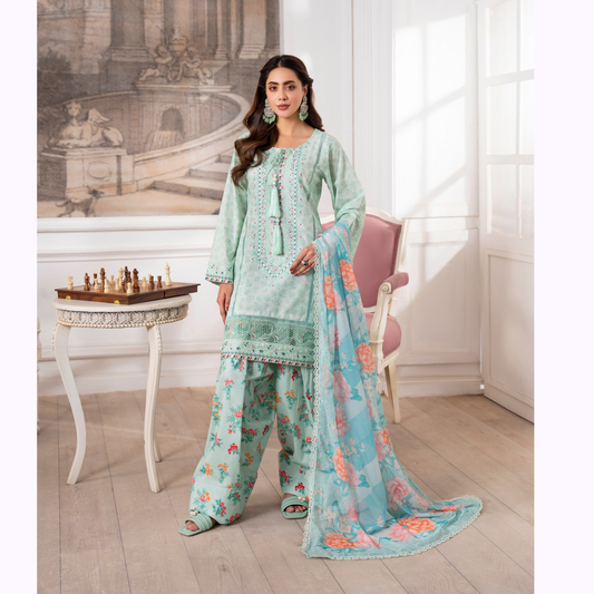 3 Pc Luxury Embroidered trendy Farshi Shalwar Collection | Eid Wear | Karma collection