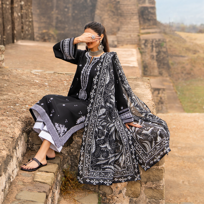 UCA-19 3 Pc Embroidered Cotton Lawn Ready to Wear Eid Collection by Casuallite