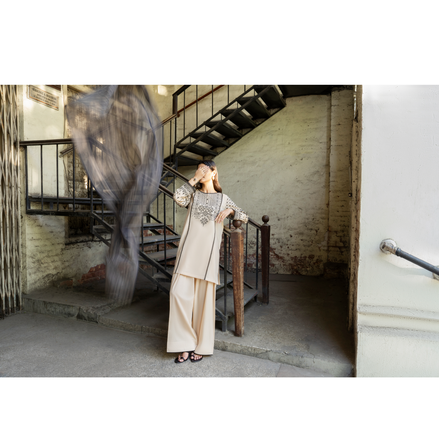 UCA-22 3 pc Summer Cotton Lawn Monochrome Collection | Ready to Wear | Casuallite