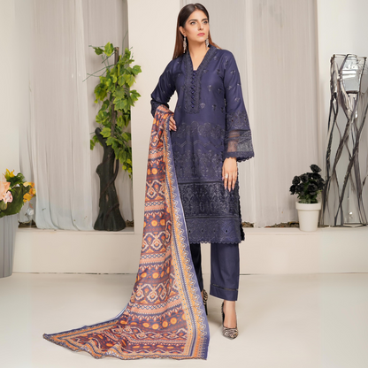 3 Pc Dhanak Collection | Ready to Wear | MUNIRA | UMMUN07