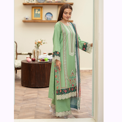 KC-1448 Embroidered Cotton Collection Ready to Wear 3 Pc - Karma Collection