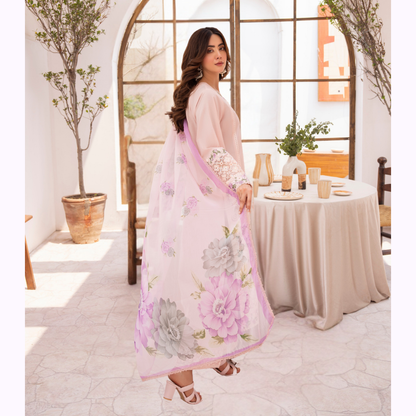 KC-1478 Embroidered Luxury Chikankari Cambric Cotton Collection | Ready to Wear | Karma Collection