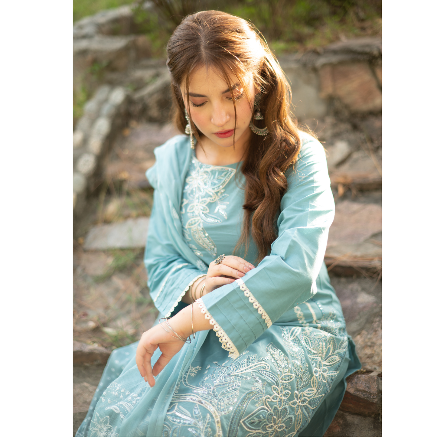 UA-120 Embroidered khaddar 3 Pc Collection | Ready to Wear | Umnaa