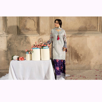 F-526 "Saj Dhaj" Embroidered Georgette Collection by Karma Collection