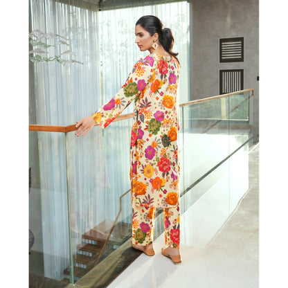 UMS-61 "Limelight" by Simrans Printed Lawn Co Ord Set Collection | Ready to Wear Pakistani Asian clothes