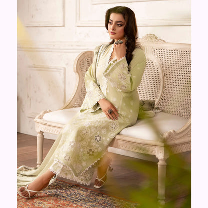 KC-1566 "Tabeer" Embroidered Festive Cambric Cotton Collection by Karma Collection