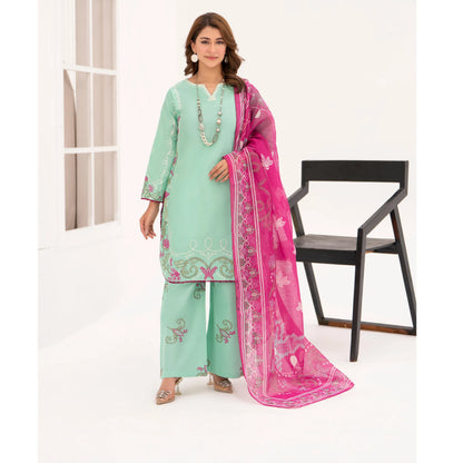 UA-216 Embroidered Cambric Cotton Collection by Umnaa | Ready to Wear Pakistani Asian clothes