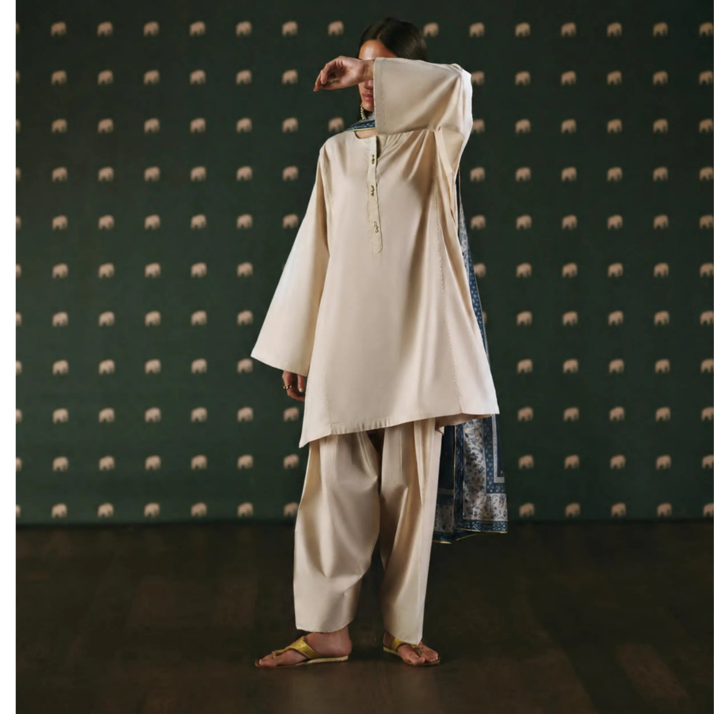 UCA-46 "Azzurra" Embroidered Lawn Collection by Casuallite | Ready to Wear Pakistani Asian clothes