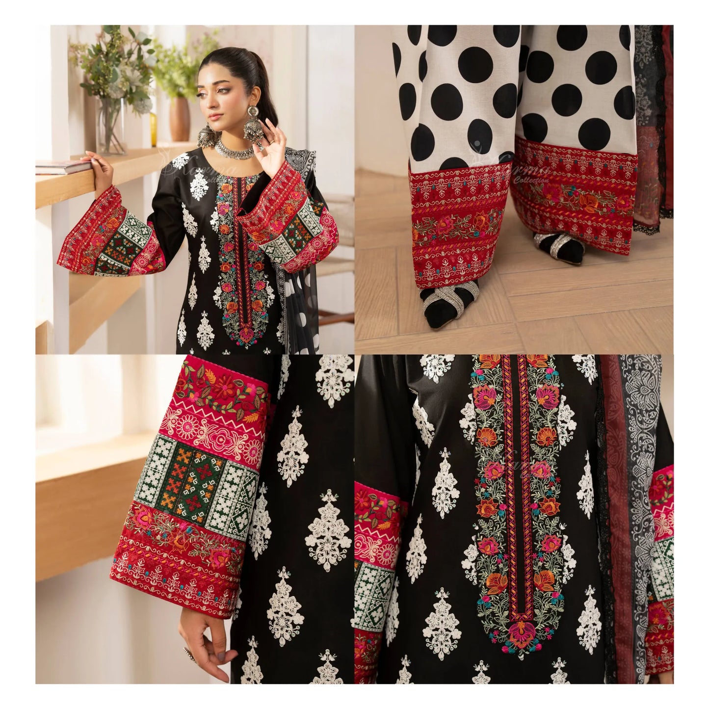 "Flora" Embroidered Lawn 3 Pc Collection | Karma Collection