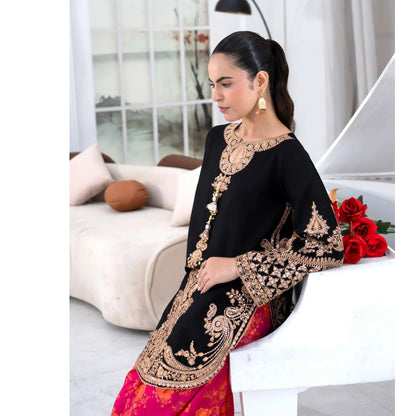 UTT-25 " Ethnic" Cambric Cotton 3 Pc Collection | Traditional Thread