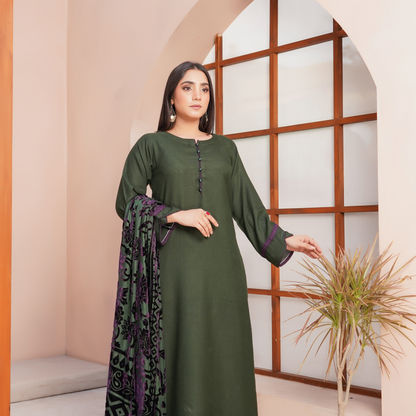 UMS-54 "Venus" by Simrans Palachi Shawl Linen Shalwar kammez Winter Collection