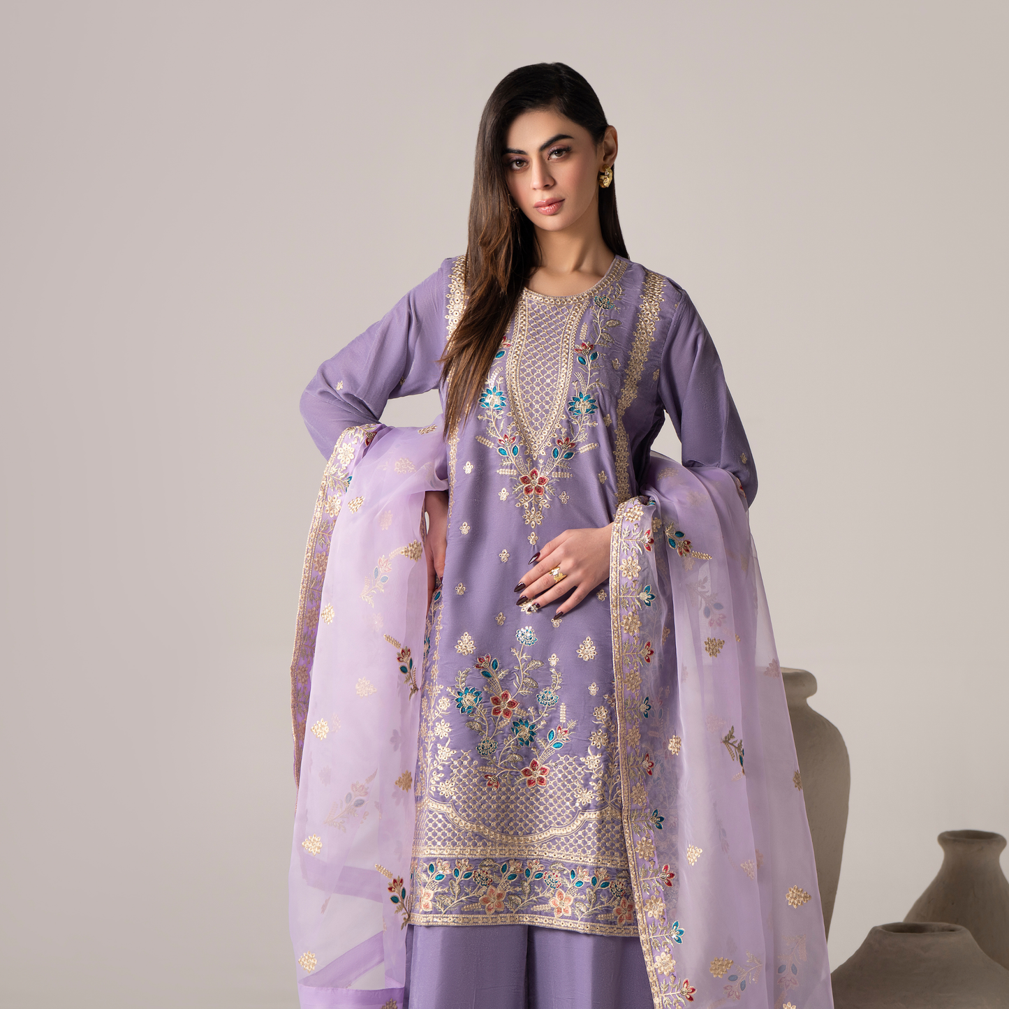 RA-27 Dastan e Eid Embroidered Velvet Collection | Embroidered 3 Piece Festive Ready to Wear by Raniya.h