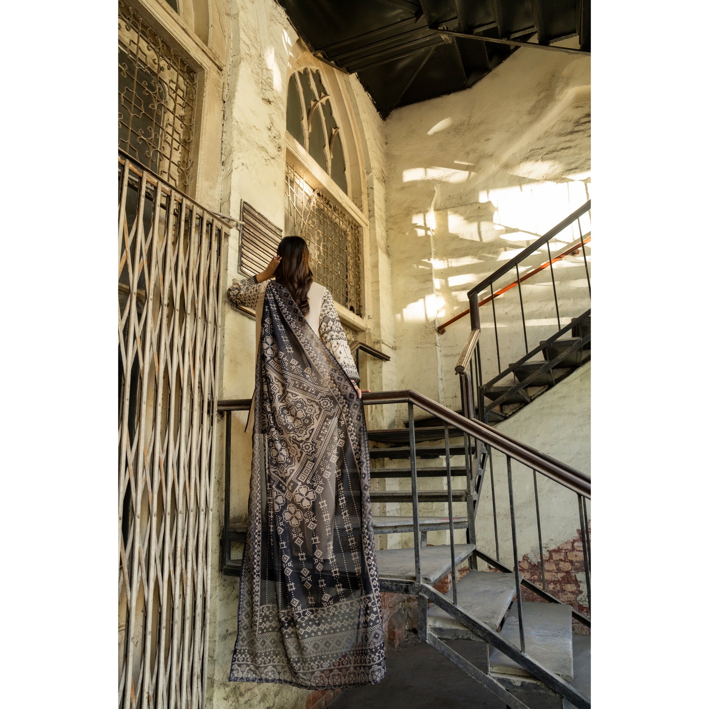 UCA-22 3 pc Summer Cotton Lawn Monochrome Collection | Ready to Wear | Casuallite