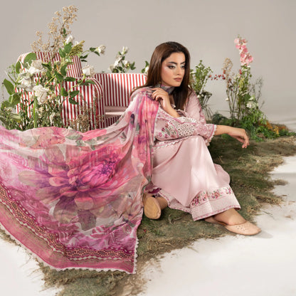 KC-1580 "AYRA" Embroidered Cambric Cotton Collection by Karma Collection