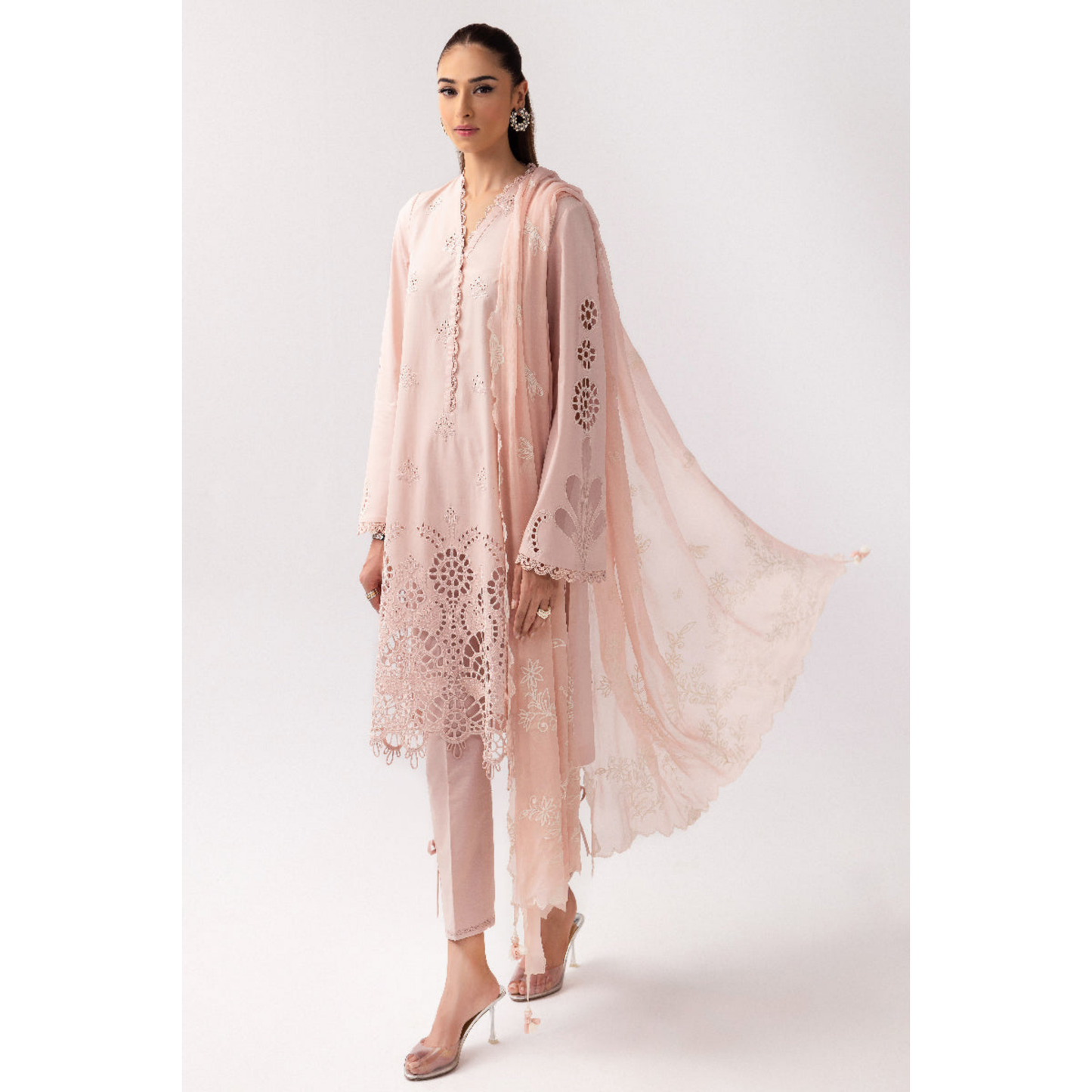 3 Pc Festive Embroidered Collection  | Ready to Wear | Qalamkar