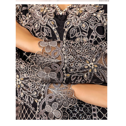 UTT-03 Embroidered Luxury Chiffon 3 Pc Pakistani Dress | Ready to wear | Traditional Thread